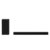 LG SPD7Y Soundbar TV 380W 3.1.2 Meridian Kanal mit Wireless-Subwoofer, Bluetooth, DTS:X, Dolby Atmos, Dolby Digital, Hochauflösendes Audio, AI Sound Pro, optischer Eingang, USB - schwarz