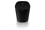 Sonos One SL Schwarz - All-In-One Smart Speaker (Kraftvoller WLAN Lautsprecher mit App Steuerung und AirPlay 2 – Multiroom Speaker für unbegrenztes Musikstreaming), ohne Sprachsteuerung