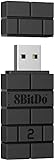 8bitdo Wireless USB Adapter 2, Bluetooth, PC, PS Classic, Android, macOS, Raspberry Pi, Retrofreak System, Kompatibel mit Xbox Series, Joycon, Switch Pro, PS5,PS4,PS3 Controller