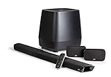 Polk Audio MagniFi 2 Heimkino Surround Sound System, TV Soundbar mit Google Chromecast, kabellosem Subwoofer und Surround Lautsprechern