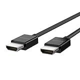 Belkin Hochwertiges Ultra-Highspeed HDMI-2.1-Kabel, 4K/Dolby Vision HDR, optimale Wiedergabe von Apple TV, 2,2 m – Schwarz