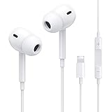 iPhone Kopfhörer mit Kabel [MFi-Zertifiziert] Ohrhörer mit Lightning Anschluss Mikrofon und Lautstärkeregler, Kompatibel mit iPhone 14/13/12/11/Pro/SE/X/XS/XR/8/7 Unterstützt Alle iOS Systeme - Weiß