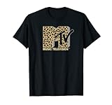 MTV Leopard Print Fill MTV Logo T-Shirt