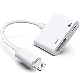 Apple Lightning auf HDMI -Adapter, Digital AV Audio Dongle, 1080p Sync Screen -Kabel für iPhone, iPad, iPod für TV/Projector/Monitor, MFI -zertifizierter Videokonverter