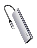 Lexar H31 USB-C-Dockingstation HDMI 4K@60Hz, 7-in-1 OTG USB C Hub Multiport Adapter Dongle mit 3 USB 3.2 Anschlüssen, HDMI, 100 W PD, SD/TF-Kartenleser, kompatibel mit Laptop/Tablet/Smartphone