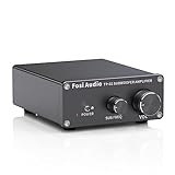 Fosi Audio TP-02 Subwoofer Verstärker 220Watt, Subwoofer Amplifier Home Sub Bass Power Verstärker, TDA7498E Digital Integrierter für Passiv Subwoofer