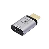 CERRXIAN USB C auf HDMI Adapter, 4K @ 60Hz USB Typ C Buchse auf HDMI Stecker,Apple-Geräte Werden Nicht unterstützt