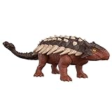 Jurassic World HDX36 - „Ein neues Zeitalter“ Roar Strikers Ankylosaurus Dinosaurier-Actionfigur mit Brüllgeräuschen, Schwanzpeitschen, bewegliche Gelenken, Dinosaurier Spielzeug für Kinder ab 4 Jahren