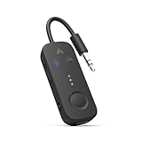 Avantree Relay - Premium Flugzeug Bluetooth 5.3 Adapter für alle Kopfhörer, apt-X geringe Latenz, unterstützt 2 Kopfhörer oder AirPods, drahtloser Audiosender für den Flug, iPad, PS5, Tablets, Sport