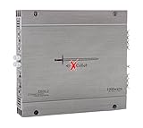Excalibur X600.2 - Auto Verstärker 2 Kanal - 2X 600 Watt Mosfet HiFi KFZ Endstufe mit Bass-Boost - 1200 Watt Maximum - 2 Ohm Variable Frequenzweiche.
