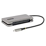 StarTech.com 4-Port USB-C Hub - 4X Ports - 100W Power Delivery Pass-Through - USB 3.1/3.2 Gen 2 10Gbit/s - Tragbar - Splitter - 25cm Kabel - Auf Adapter/Hub (HB31CM4CPD3), Space Grey