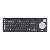 Logitech K600 Kabellose TV-Tastatur mit Touchpad & D-Pad, Bluetooth, Multimedia-Tasten, Multi-Device, Für Samsung, LG, Sony TVs/Windows/Mac/Android/iOS - Spanisches QWERTY-Layout - Schwarz/Weiß