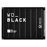 WD_BLACK P10 Game Drive for Xbox 4 TB (1 Monat Xbox Game Pass Ultimate, Übertragungsgeschwindigkeiten bis 140 MB/s, für Xbox) Schwarz mit weißem Rand