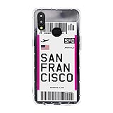 Handy Case Cover Schutz Hülle iPhone Boarding Pass Flugticket TIJARO (Samsung Galaxy A10s, San Francisco)