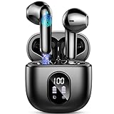 Bluetooth Kopfhörer, Kopfhörer Kabellos Bluetooth 5.3 In Ear Kopfhörer Bluetooth mit 4 Mic, 50H Kabellose Kopfhörer ENC Noise Cancelling, Tiefer Bass Earbuds IP7 Wasserdicht Ohrhörer, LED-Anzeige-2024