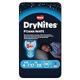 Huggies DryNites für Jungen 4-7 Jahre, 10 Windeln