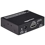 Amazon Basics Audio-Extractor-Konverter, HDMI auf HDMI + Audio (SPDIF + RCA Stereo), Schwarz