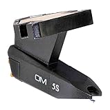 Ortofon OM 5S - Moving Magnet Tonabnehmer mit sphärischem Nadelschliff - geeignet für die Headshell-Montage von oben und unten, für einfache Montage und Ausrichtung, schwarz