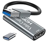 Video Capture Card, Papeaso 4K HDMI to USB , Full HD 1080p Video Capture Device for Editing Video/Games/Streaming/Online Teaching(Silver)