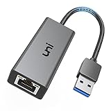 uni USB LAN Adapter 3.0 Netzwerkadapter 1000Mbps USB Ethernet RJ45 Adapter kompatibel mit Switch, MacBook, Mi Box, Surface Book unter Windows11/ 10/8.1/8/7, Linux, Chrome, macOS usw.