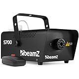 BeamZ S700 - Nebelmaschine mit Fernbedienung, 700 Watt Fog Machine, Rauchmaschine für Halloween, Hochzeiten, Hausparty, Party Nebel für Lichteffekte - Schwarz
