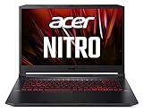 Acer Nitro 5, AN517-53-54AJ, Gaming Laptop 17 Zoll Windows 10, FHD 144 Hz IPS Display, Intel Core i5-11300H, 8 GB DDR4 RAM, 512 GB M.2 PCIe SSD, NVIDIA GeForce RTX 3050, 4 GB GDDR6 generalüberholt