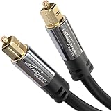 KabelDirekt – TOSLINK-Kabel, optisches Audiokabel – 6 m – Glasfaserkabel für Soundbar (TOSLINK auf TOSLINK, digitales S/PDIF-Kabel, Stereoanlage/Verstärker, Heimkino, Xbox One/PS4)