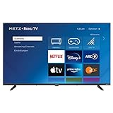 METZ Blue Roku TV, HD Smart TV, 32 Zoll, 80 cm, Fernseher mit Triple Tuner, TV mit WLAN, LAN, HDMI, USB, 2 Monate RTL+ GRATIS, 32MTD3011Z