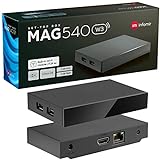 MAG 540w3 Original Infomir & hb-digital 4K IPTV Set Top Box Multimedia Player Internet TV IP Receiver UHD 60FPS 2160p@60 FPS HDMI 2.1 4K- und HEVC-Unterstützung USB3.0 ARM Cortex-A35 + HDMI Kabel