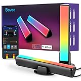 Govee LED Lightbar, RGBICWW TV Hintergrundbeleuchtung funktioniert mit Alexa und Google Assistant, App Steuerung dimmbar 16 Millionen Farben für Zimmer, Gaming Deko