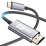 Gulemfy USB C auf HDMI Kabel 2M, Type C auf HDMI Ultra High Speed Kabel 4K UHD Kabel (Thunderbolt 4/3 kompatibel) Kompatibel mit MacBook Pro/Air, Galaxy S23/S22/S21, Note 20, Surface Pro