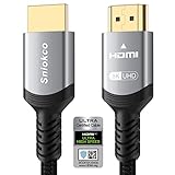 10K 8K 4K HDMI 2.1 Kabel 1M, Zertifiziert 48Gbps Ultra High Speed Geflochtenes , Unterstützt Dynamic HDR, eARC, Dolby Atmos, 8K@@60Hz, 4K@@120Hz, HDCP 2.2 2.3, Kompatibel mit TV Monitor Mehr