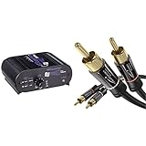 Art Pro Audio DJPRE II - Phono Preamplifier & KabelDirekt – 1 m – Cinch-Kabel, 2 Cinch auf 2 Cinch, Stereo-Audiokabel (Koax-Kabel, RCA-Stecker/Stecker, analog oder digital, schwarz)