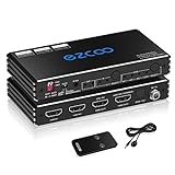 HDMI Splitter 4K 60Hz ARC/eARC for Soundbar HDMI Switch Bi-Direction 1 In 2 Out or 2 Input to 2 Output SPDIF 5.1CH Breakout D-olby Vision Atmos HDR CEC HDCP2.2 Scaler 4K 1080 for Xbox,PS5,SONOS ARC