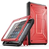 Armor Series Hülle für All-New 10.1 Zoll Tablet Cases - Nicht passen Samsung, TrendGate Stoßfestes Hülle integrierter Displayschutzfolie mit Ständer für 10.1'' Tablet 10 - Rot
