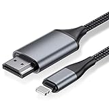 HDMI-Kabel, Konverterkabel, 2,0 m, iPhone/iPad/iPod zu TV, HDMI-Verbindungskabel, iOS 11, 12, 13, 14, YouTube-TV-Ausgang, High-Definition-HD1080P