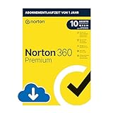 Norton 360 Premium 2024 | 10 Geräte | Antivirus | Secure VPN | Passwort-Manager | 1-Jahres-Abonnement | PC/Mac/Android/iOS | Aktivierungscode per Email