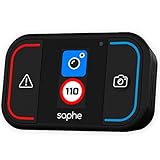 Saphe Drive Mini Blitzerwarner für das Auto mit Farbdisplay – Zeigt Blitzer, Gefahren – Daten von Blitzer.de – Kein ABO nötig