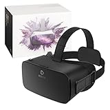 DESTEK 3D Brille Augenschutz VR Brille für iPhone Samsung Android (Black)