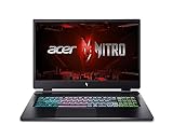 Acer Nitro 17 (AN17-51-71ER) Gaming Laptop | 17, 3' WQHD 165Hz Display | Intel Core i7 13700H | 16 GB RAM | 1 TB SSD | NVIDIA GeForce RTX 4060 | Windows 11 | QWERTZ Tastatur | schwarz