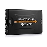 Neoteck HDMI auf Scart-Konverter, HDMI-Eingang Scart-Ausgang-Adapter, Komposit-Video HD Stereo Audio Adapter für Sky HD Blu-Ray DVD HDTV STB VHS Xbox PS3