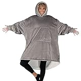 THE COMFY Original | Oversized Microfiber & Sherpa Wearable Blanket, Great Gift for Any Occasion, Seen On Shark Tank, One Size Fits All