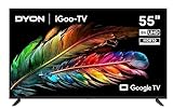 DYON iGoo-TV 55U 139cm (55 Zoll) Google TV (4K UHD, HD Triple Tuner, Prime Video, Netflix, Google Play Store für DAZN, Disney+, Apple TV+, Paramount+, waipu.tv UVM., Google Assistant) [Mod. 2023]