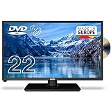 Cello C2220FSDE 22' (54,6 cm Diagonale) Full HD LED TV mit eingebautem DVD Player und DVBT2 S2 Triple Tuner, Schwarz