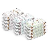Amazon-Marke: Mama Bear Disney Ultra sanfte Feuchttücher, Unparfümiert, 720 Stück (12 packungen mit 60)