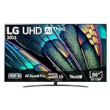 LG 86UR81006LA 218 cm (86 Zoll) UHD Fernseher (Active HDR, 120 Hz, Smart TV) [Modelljahr 2023]