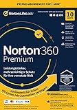 Norton 360 Premium 2023 | 10 Geräte | 1-Jahres-Abonnement mit Automatischer Verlängerung | Secure VPN und Passwort-Manager | PC/Mac/Android/iOS | Aktivierungscode in Originalverpackung