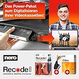 Nero VHS zu USB Video Grabber Recode Stick inkl. Videobearbeitungssoftware | Videoschnitt | Videokassetten digitalisieren | Windows 11 / 10 / 8 / 7