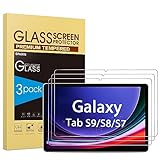 SPARIN 3 Stück Panzer Schutz Glas Schutzfolie für Samsung Galaxy Tab S9 / S8 /S7, Schutzglas Displayschutzfolie mit 9H Härte, Kratzfest