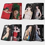 4 Pack/220 Stück Blackpink Jisoo Rosé Lisa Jennie Photocards Solo neues Album Karte BP Merch Mini Lomo Cards BP Photocards Geschenk für Fans